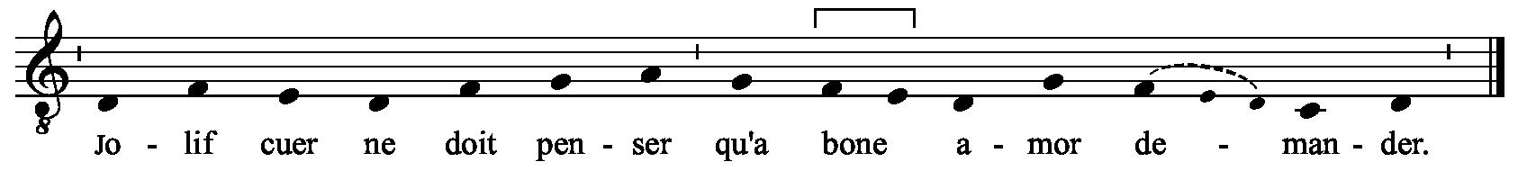 Refrain musical notation